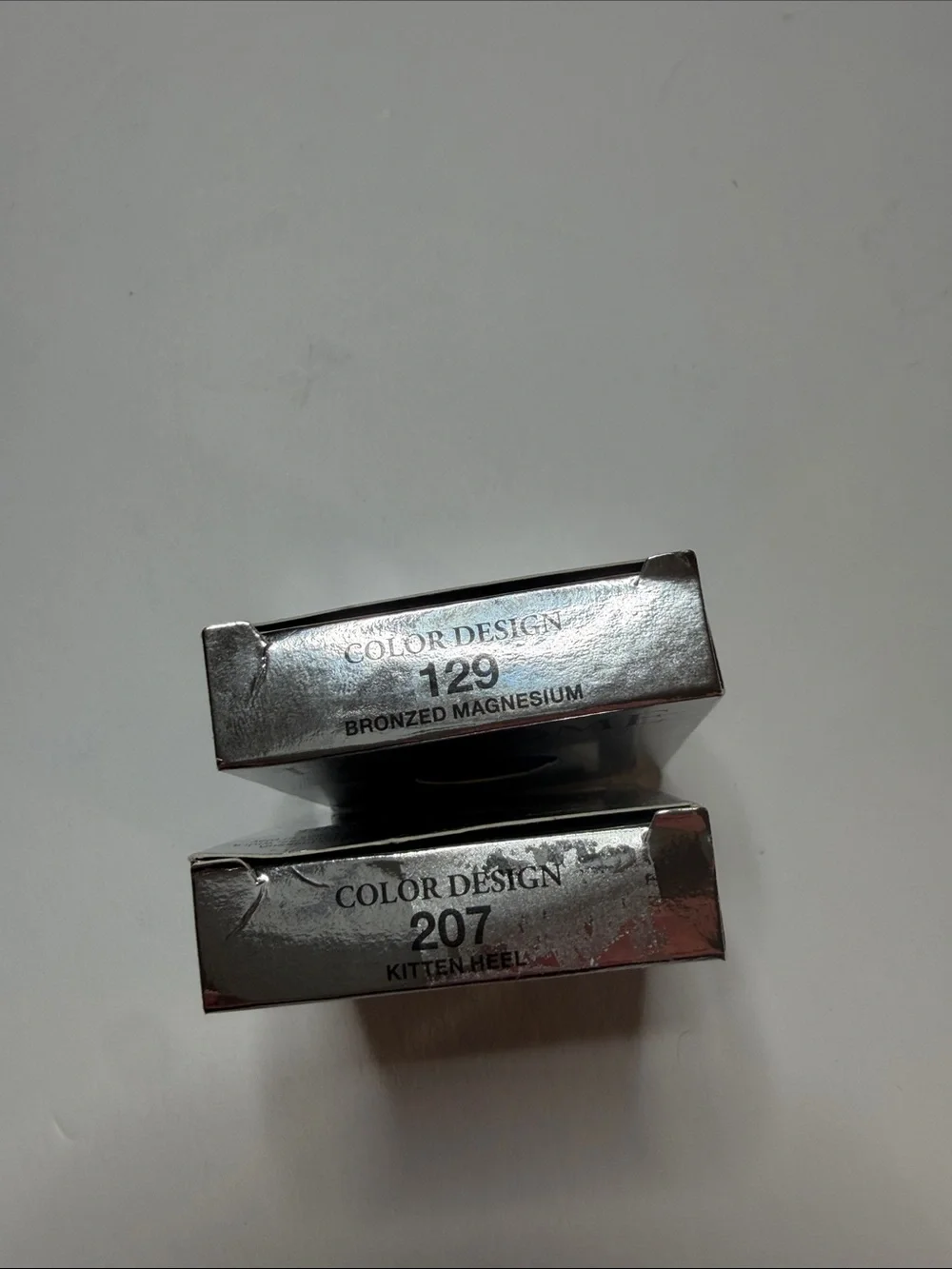 Lancome Color Design High Pigment Eyeshadow - Bronzed Magnesium and Kitten Heel
